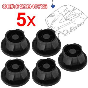 5x 엔진 커버 그로밋 Bung Absorbers 메르세데스 W204 C218 X218 W212 C207 W461 W463 Sprinter 906 용 장착 버퍼 6420940785
