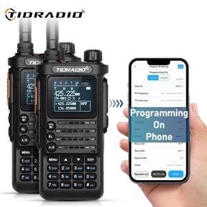 2PCS 2세대 TIDRADIO TD-H8 10W 전문 워키 토키 휴대용 장거리 라디오 APP 무선 프로그래밍 가능 Type-C 충전