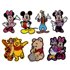 영화 애니메이션 캐릭터 패치 자수 재미 있은 동물 수 놓은 로고 의류 액세서리 스티커 패치 아이를위한 의류 선물