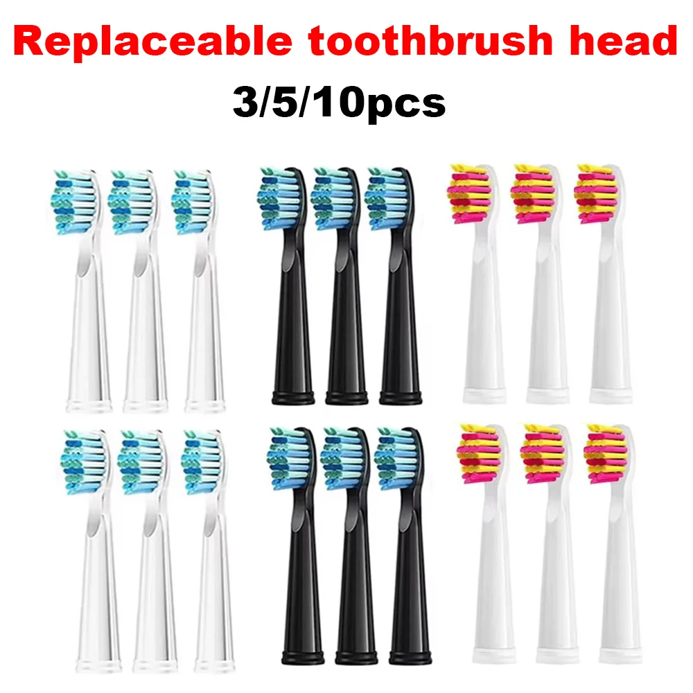 FW-507/508/551/515/917/959/2011,FW-D1/D3/D7/D8 전동 칫솔용 새 3/5/10개 Fairywill 교체 칫솔 헤드