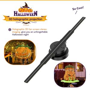 리모컨 홀로그램 광고 조명 플레이어, 3D 홀로그램 프로젝션, 와이파이 LED 로고, PD42 선풍기