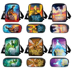 Wings of Fire 핸드폰 크로스바디 백, 숄더백 포함, 필통 연필 가방, 학생 학교 연필 상자, 최고의 선물, 2 개 세트