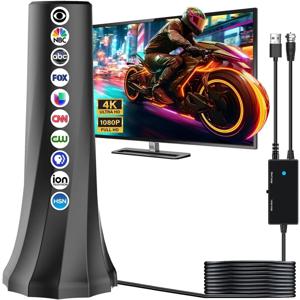 VUELVE 2025 TV 안테나 로컬 채널용 장거리 고이득 실내 디지트 안테나