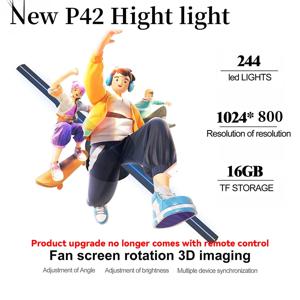 3D 광고 프로젝터 Wifi Led 로그인 홀로그램 램프 플레이어 원격 광고 디스플레이 3D 팬 홀로그램 프로젝터 로고 빛