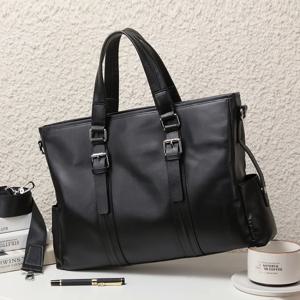 정품 가죽 캐주얼 서류 가방 남자 핸드백 헤드 레이어 소 가죽 비즈니스 13 인치 노트북 가방 문서 파일 케이스 숄더 백