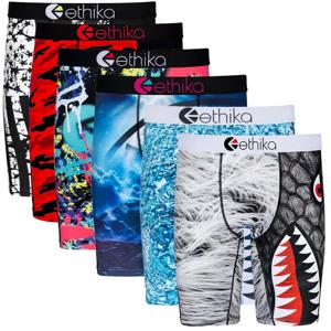 ETHIKA 남성용 복서 브리프 S-XXXL 1PC - 폴리에스테르 스트레치 속옷 부드러운 통기성 데일리웨어