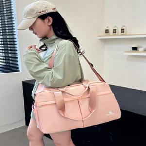 단기 여행용 확장형 여행 가방 출퇴근용 체크인 건식 및 습식 분리 수영 요가 피트니스 수납 가방 옥스포드 천 여행 가방