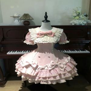 일본 달콤한 로리타 카와이 짧은 드레스 여성 핑크 공주 Y2k 활 Ruches 슬림 드레스 여성 한국 스타일 디자인 세련된 의상