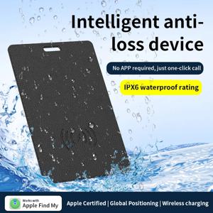 무선 충전 추적 카드 스마트 방수 GPS 로케이터 지갑 찾기는 Apple 내 앱과 함께 작동합니다. Blootooth Mini Tracker
