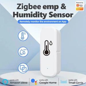 Tuya Zigbee 스마트 온도 습도 센서 APP 원격 모니터 음성 제어 SmartLife APP Alexa Google Assistant와 함께 작동