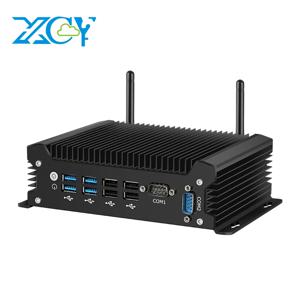 XCY X58 팬리스 IPC 미니 PC 인텔 코어 4세대-13세대 CPU i3 i5 i7 2xDB9 RS232 2xLAN 8xUSB HDMI VGA WiFi 4G LTE 윈도우10/11 리눅스