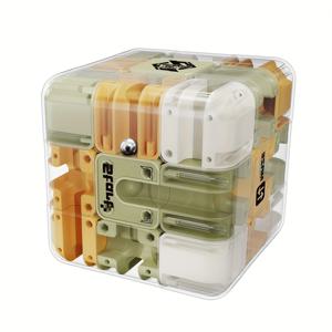 3D 미로 매직 큐브 6면 투명 퍼즐 스피드 큐브 큐브 미로 장난감 어린이 교육 장난감 생일 파티 선물