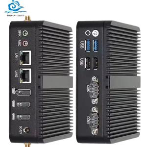 헬로PC 산업용 미니 PC (인텔 N100/J6412 지원, WiFi, DDR4 RAM 1개, 기가비트 LAN 2개, RS232 포트 2개, USB 포트 4개, 컴팩트 컴퓨터, 윈도우10 Pro 지원)