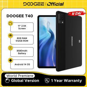 두지 T40 안드로이드 태블릿 14 11인치 IPS 2.5K 8GB 램 512GB 저장용량 Helio G99 8580mAh 18W 충전 얼굴인식 잠금해제 7.6mm 초슬림 태블릿