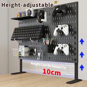 데스크탑 장식용 보관 페그보드: 사무실 문서 및 문구류를 보관하고, 다양한 액세서리로 자유롭게 조합 가능