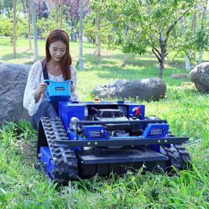 맞춤형 공장 저렴한 가격 잔디 로봇 경사면 크롤러 원격 제어 잔디 깎는 기계 CE EPA 인증