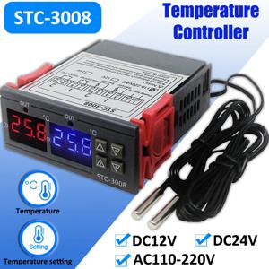 듀얼 디지털 온도 조절기 온도 조절 장치 두 개의 릴레이 출력 인큐베이터 LED 히터 쿨러 12V24V 220V 히터 쿨러 듀얼 프로브