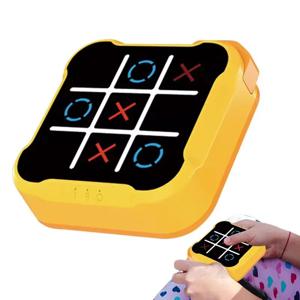 Tic-Tac-Toe 보드 보드 다기능 전자 게임 몬테소리 퍼즐 테이블 게임 체스 체스 세트 성인을위한 휴대용 어린이