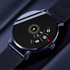 오토매틱 무브먼트 시계, 남성용 메쉬 스트랩, 정품 방수 브랜드 스틸 손목시계, 블랙 테크놀로지 시계