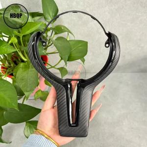 카본 파이버 스티어링 휠 커버 트림 M은 BMW F30 F01 F06 F10 F11 F20 F22 F31 F32 F36 M2 F87에 적합합니다.