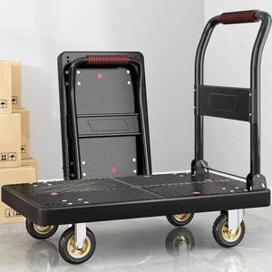 4륜 평판 카트, 화물 운반 트롤리, 접이식 트롤리, 익스프레스 트레일러