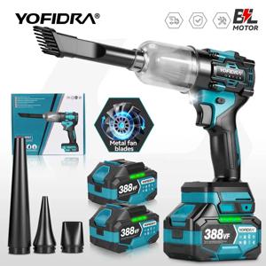 요피드라 브러시리스 전동 터보 블로워 제트 팬 & 진공 청소기 110m/s 먼지 제거 및 팽창 공구 (마키타 18V 배터리 핀용)