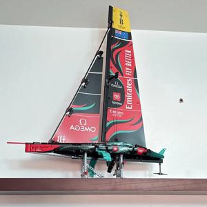 962개 부품 테크니컬 에미레이트 팀 뉴질랜드 AC75 요트 조립 블록 MOC 조립식 브릭 보트 장난감 어린이 선물 42174