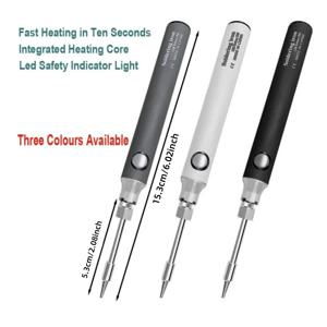 무선 충전 전기 납땜 인두 USB 5V8W 고속 충전 리튬 배터리 휴대용 수리 용접 도구