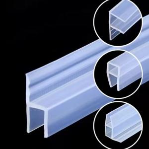 6/8/10/12mm 간격 유리 샤워 도어 씰 스트립 고무 욕실 샤워 도어 창문 방풍 스트립 드래프트 스토퍼 욕실 실러