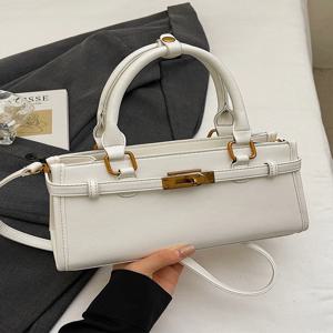 빈티지 감성 핸드헬드 크로스바디 백 소형 니치 디자인 감성 핸드백 2025년 신상 다용도 소형 가방 부드러운 PU 가죽