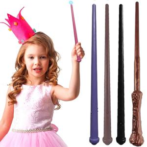 1/2pcs 마술 지팡이 어린이 빛나는 소리 장난감 마녀 마법사 휴대용 마술 지팡이 스틱 코스프레 소품 할로윈 파티 선물 TMZ