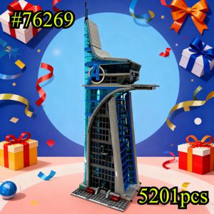 영화 속 건물 76269 빌딩 블록 세트 레고 호환 입자 크리스마스 선물용 5201개