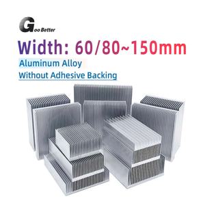 DIY 쿨러 알루미늄 히트싱크 그릴 모양 라디에이터 히트 싱크 칩 IC LED 전력 트랜지스터용 접착제 없음