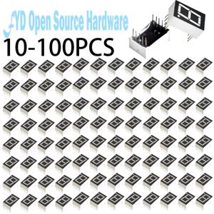 10-100개 0.56인치 7 세그먼트 1 디지털 LED 디스플레이 슈퍼 레드 공통 음극 ANODE DIP10