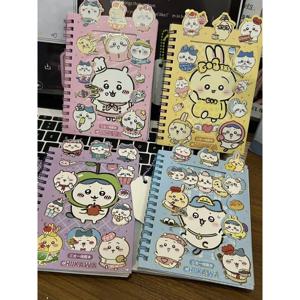 치이카와 귀여운 만화 스파이럴 노트북 스티커 포함 귀여운 학생 다이어리 저널 플래너 문구류 선물 어린이 소녀용