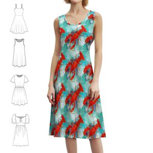 빅 올레 크라우다디 Ii 여성용 한국 스타일 드레스 파티나 일상복을 위한 우아한 캐주얼 드레스 오션 비치 루이지애나 크레이피쉬