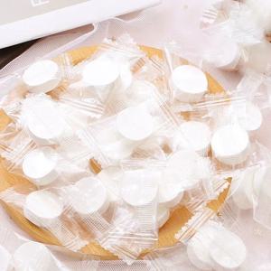 10/100pcs 목욕 타월 휴대용 압축 수건 일회용 워시 페이스 및 클렌징 소프트 압축 부직포 메이크업 물티슈