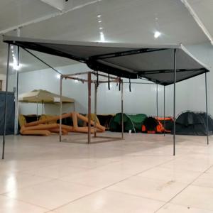 4륜구동 방수 차량용 어닝 텐트 폭스윙 180도 대형 스탠딩 180도 어닝 사이드 월 포함 확장형