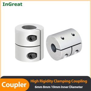 리지드 커플링 25mm 길이 모터 클러치 샤프트 커플러 조각기 서보 모터 커플링 내경 6/6.35/8/10mm CNC용