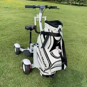 신형 48v 리튬 배터리 접이식 4륜 골프 푸시 카트 전동 스쿠터 2400W