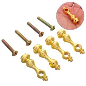 가구 유리 난간 기둥 연결용 금속 펜스 스피들 4개, 캐비닛 캡 갤러리 수리용 액센트 포스트 레일