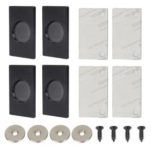 RV 카라반 모터홈용 전면 및 후면용 범용 블랙 강력 자석 번호판 홀더 4개