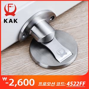 KAK 마그네틱 도어 스톱 304 스테인레스 스틸 도어 스톱퍼 숨겨진 도어 홀더 캐치 플로어 네일 프리 도어 스톱 가구 하드웨어