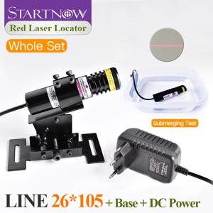 방수 세트 26*105 660nm 200mw 5V 석재 절단기 초점 조절 가능한 레이저 빔 모듈 로케이터 빨간색 레이저 라인 포지셔닝