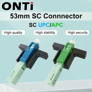 ONTi 고품질 53MM SC APC SM 단일 모드 광 커넥터 FTTH 도구 콜드 커넥터 도구 SC UPC 광섬유 고속 커넥터