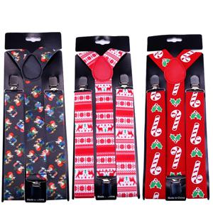 새로운 크리스마스 여성 남성 셔츠 서스펜더 바지 홀더 브레이스 웨딩 서스펜더 벨트 스트랩 갈루스 탄성 선물 3.5CM