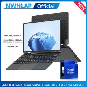 신제품 출시 13인치 카본 파이버 노트북 인텔 N150 2.8K HD 화면, 무게 0.97kg, 16G, 32G RAM 지원 3.6GHz