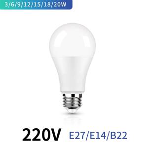 LED 전구 E27 E14 B22 AC220V 3W 6W 9W 12W 15W 18W 20W LED 램프 거실 홈 Led 전구 집에 대 한
