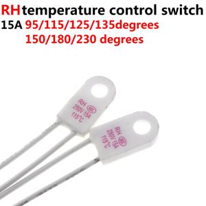 10pcs RH TF 250V 15A 95 115 125 130 135 150 180 230 섭씨 온도 퓨즈 열 링크 과열 보호 장치