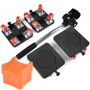 가구 이동 도구, 헤비 듀티 가구 운송 리프터 도구 세트, 노동 절약 롤러 휠 바 물건 이동 수공구, 400kg